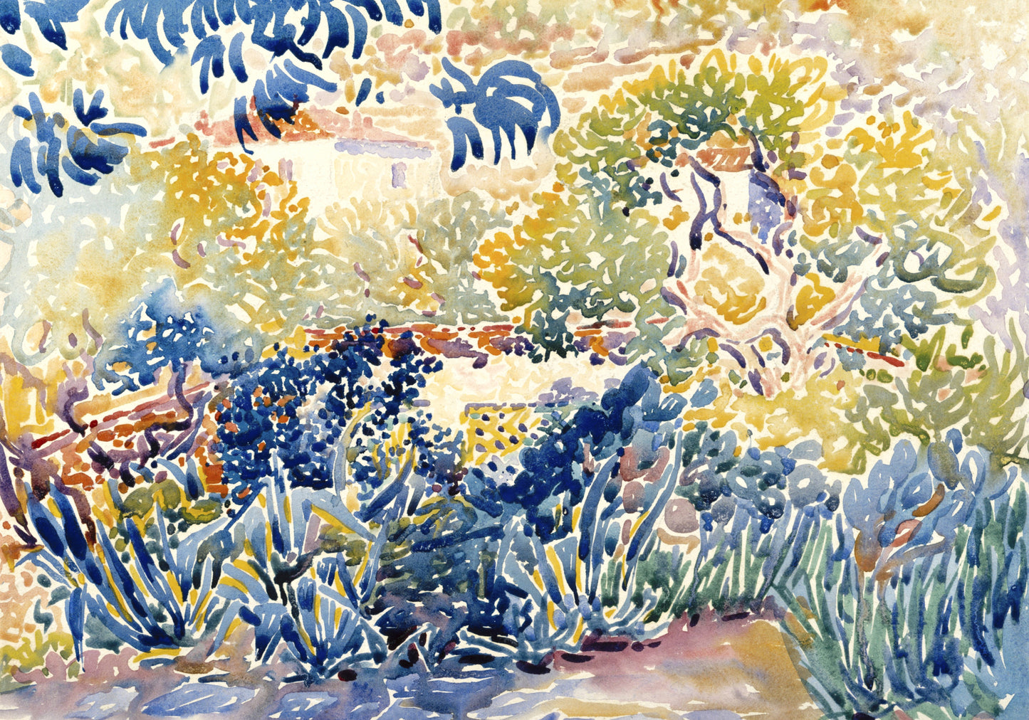 Plakat  The Artist's Garden, Henri-Edmond Cross do Salonu