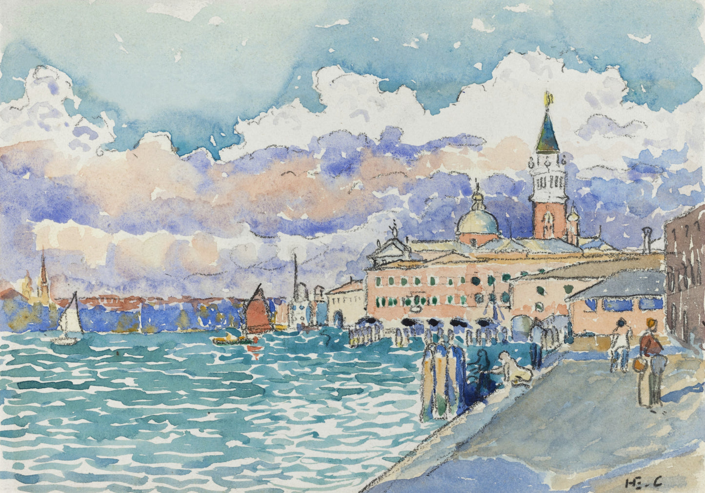 Plakat  Venice,  Henri-Edmond Cross Vintage do Salonu