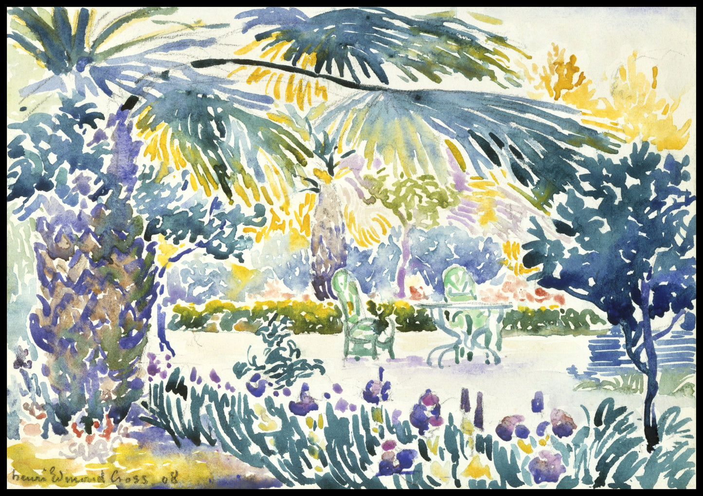 Plakat  Garden, Henri-Edmond Cross Vintage do Salonu