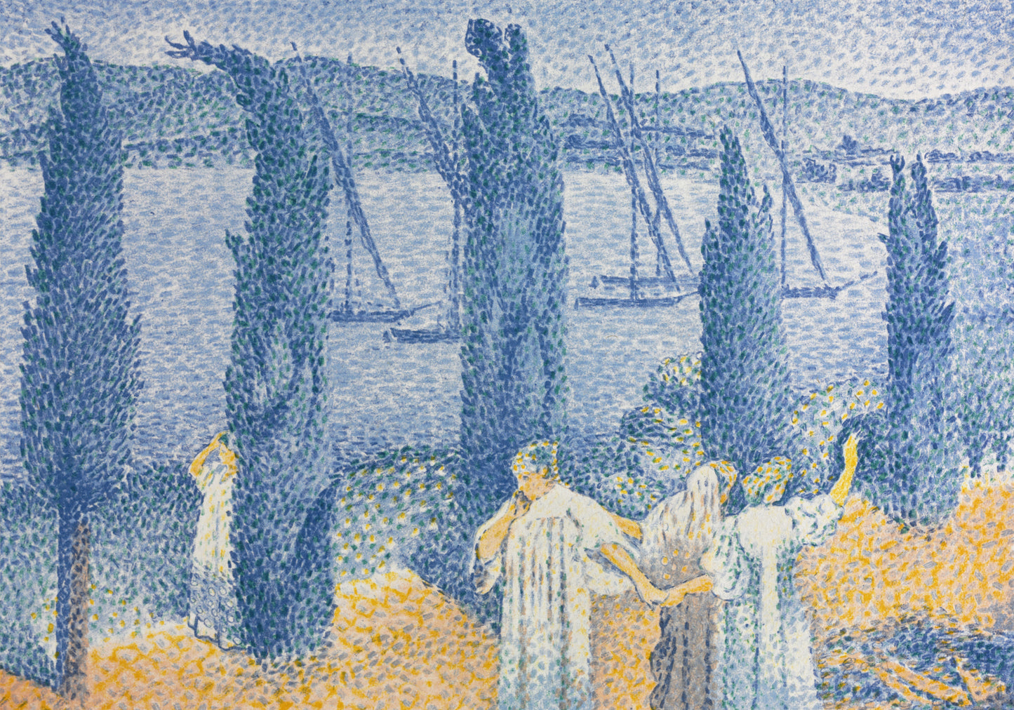 Plakat  The Promenade, Henri-Edmond Cross Vintage do Salonu