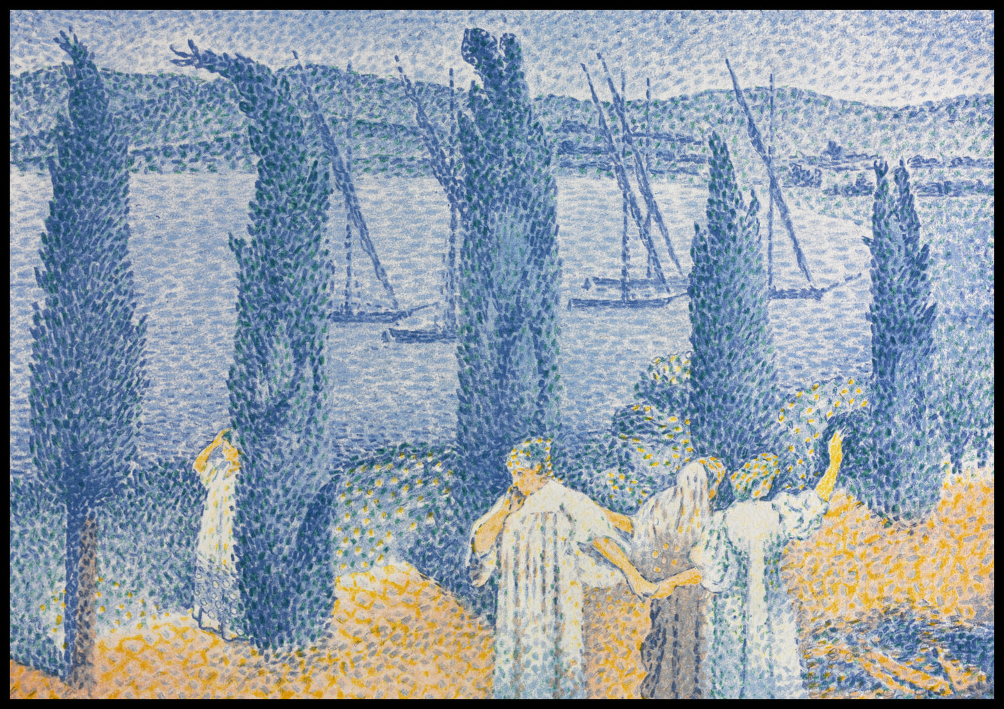 Plakat  The Promenade, Henri-Edmond Cross Vintage do Salonu
