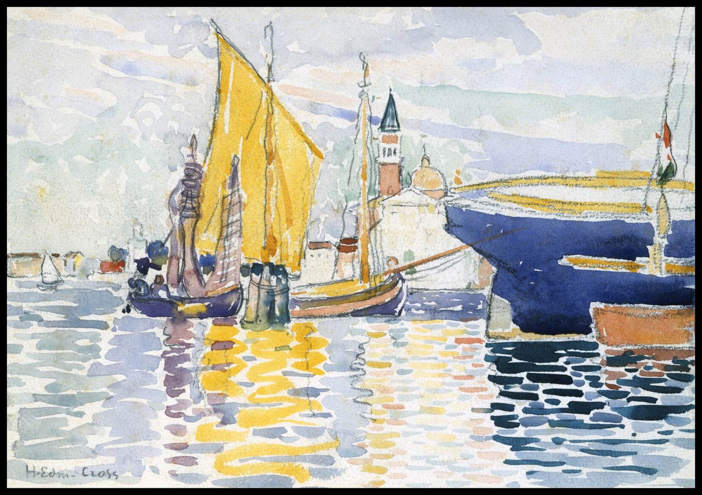 Plakat  Venice-The Giudecca, Henri-Edmond Cross do Salonu