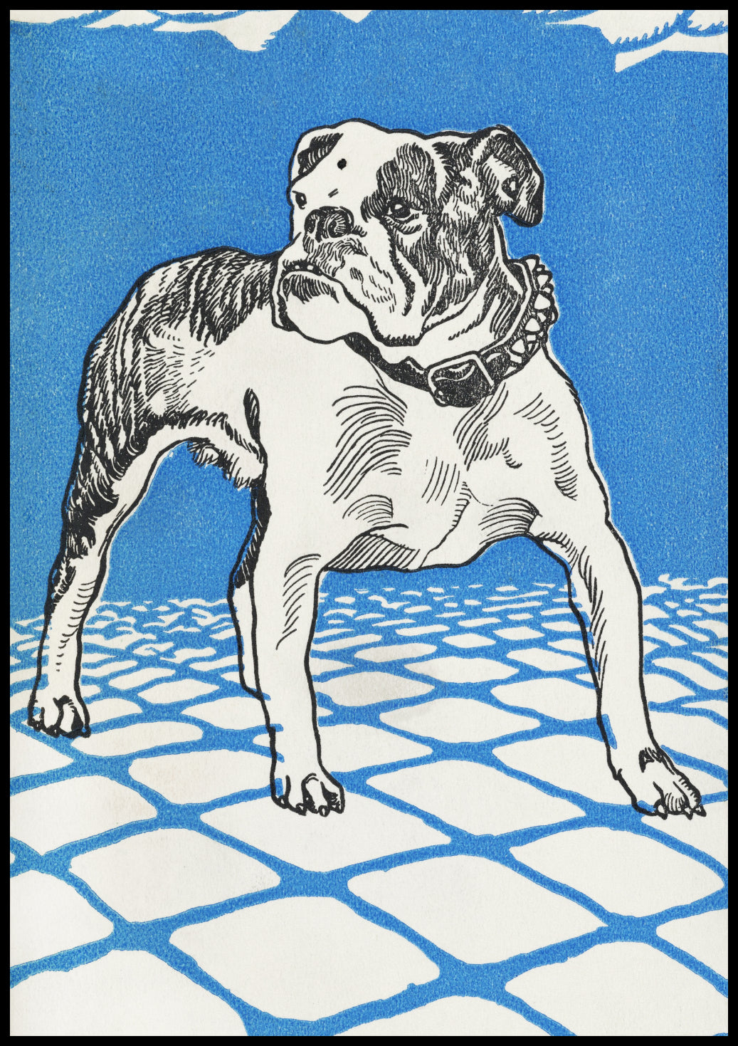 Plakat  Bulldog, Moriz Jung Vintage do Salonu
