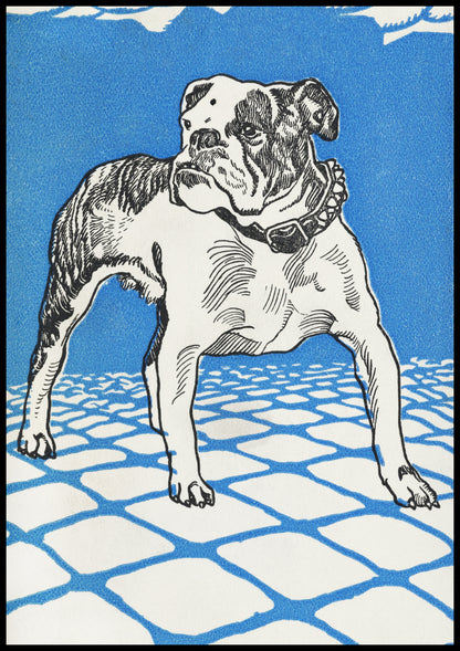 Plakat  Bulldog, Moriz Jung Vintage do Salonu