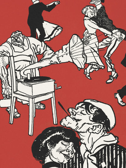 Plakat  Tancerze, Moriz Jung Vintage do Salonu