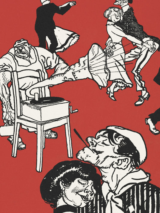 Plakat  Tancerze, Moriz Jung Vintage do Salonu