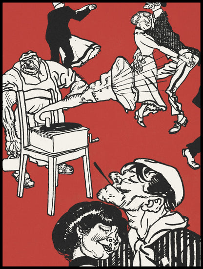 Plakat  Tancerze, Moriz Jung Vintage do Salonu