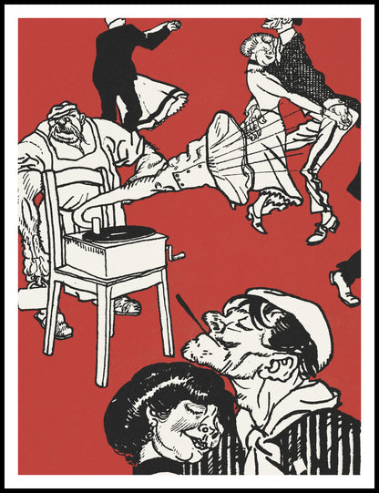 Plakat  Tancerze, Moriz Jung Vintage do Salonu