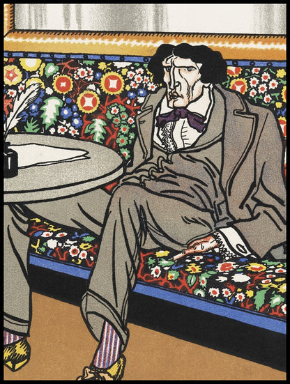 Plakat  Człowiek Literatury, Moriz Jung Vintage do Salonu