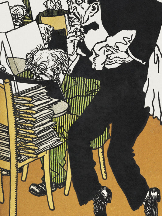 Plakat  W Czytelni, Moriz Jung Vintage do Salonu