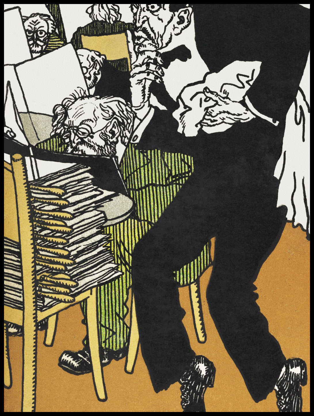 Plakat  W Czytelni, Moriz Jung Vintage do Salonu