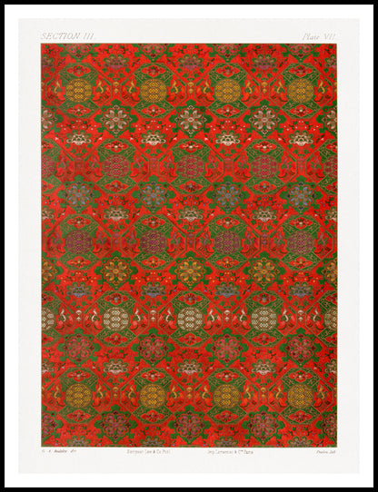 Plakat  Wzór Wachlarza, G.A. Audsley Vintage do Salonu