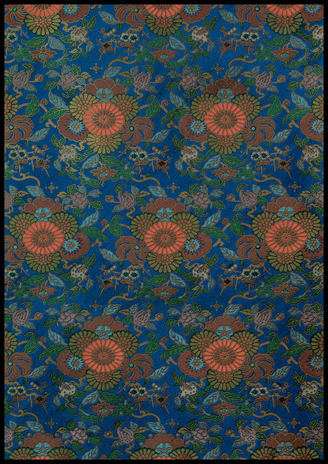 Plakat  Niebieski Wachlarz, G.A. Audsley Vintage do Salonu
