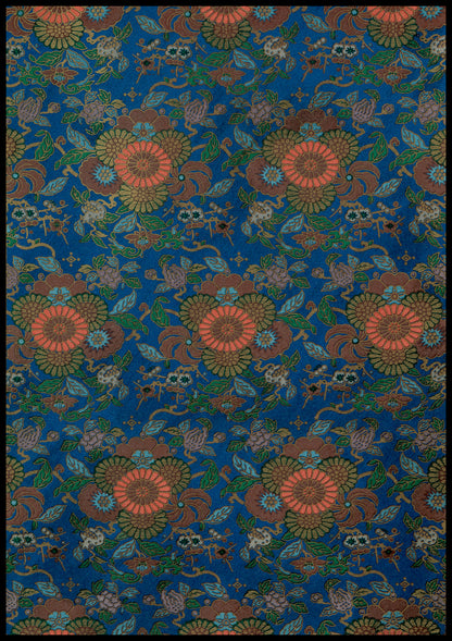 Plakat  Niebieski Wachlarz, G.A. Audsley Vintage do Salonu