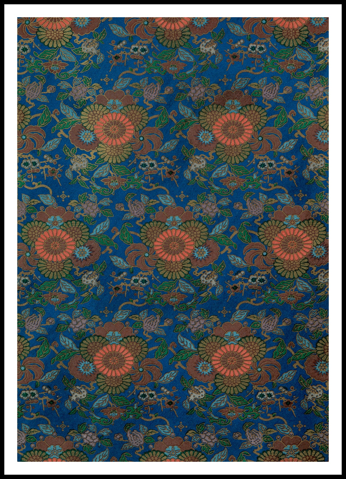 Plakat  Niebieski Wachlarz, G.A. Audsley Vintage do Salonu