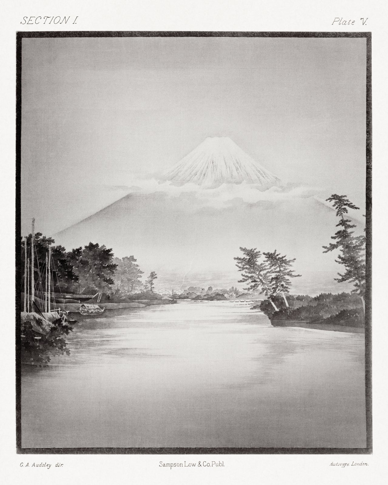 Plakat  Góra Fuji, G.A. Audsley Vintage do Salonu