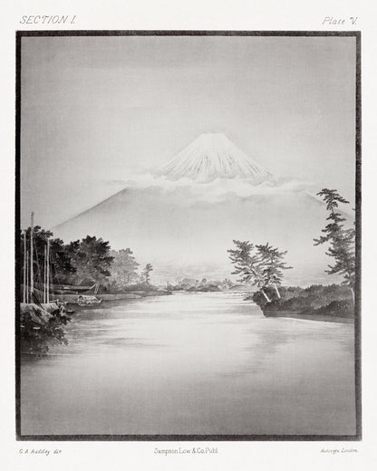 Plakat  Góra Fuji, G.A. Audsley Vintage do Salonu