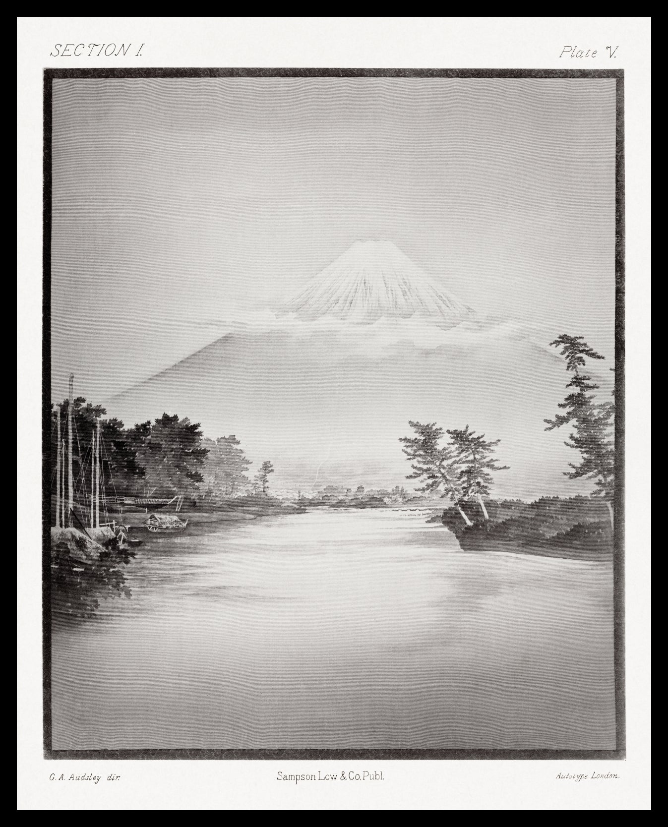 Plakat  Góra Fuji, G.A. Audsley Vintage do Salonu