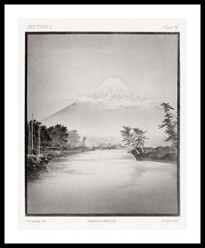 Plakat  Góra Fuji, G.A. Audsley Vintage do Salonu