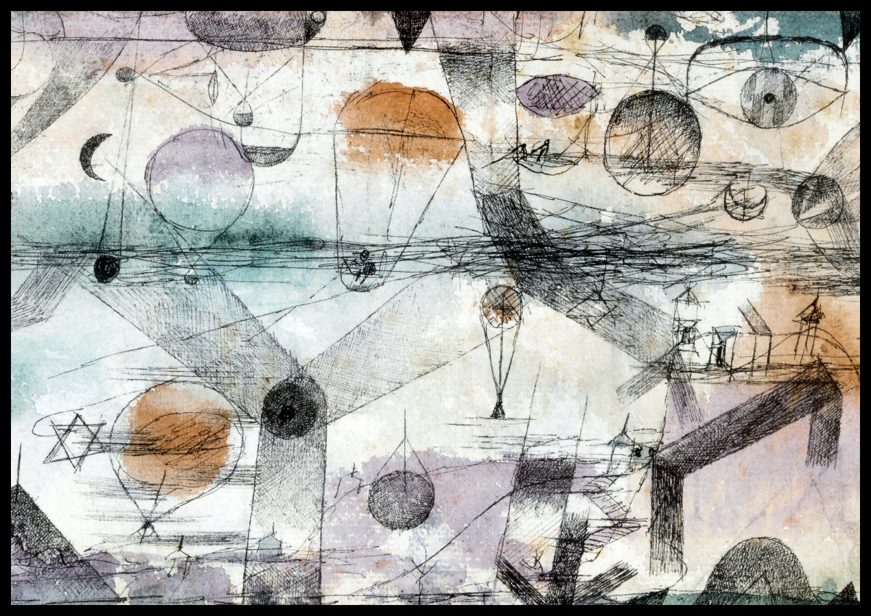 Plakat  In The Realm Of Air, Paul Klee Vintage do Salonu