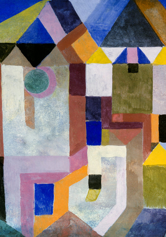 Plakat  Colorful Architecture, Paul Klee Vintage do Salonu