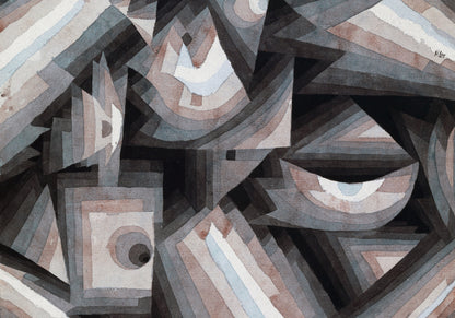 Plakat  Crystal Gradation, Paul Klee Vintage do Salonu