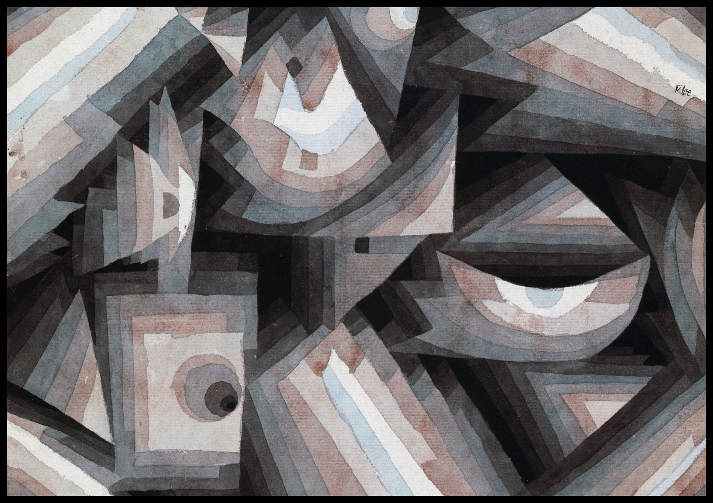 Plakat  Crystal Gradation, Paul Klee Vintage do Salonu