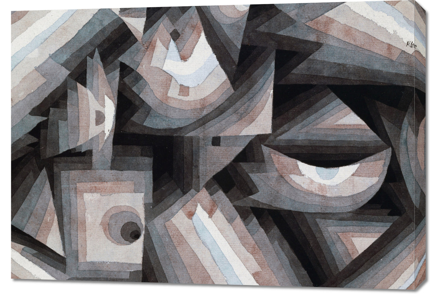 Obraz  Crystal Gradation, Paul Klee Vintage do Salonu