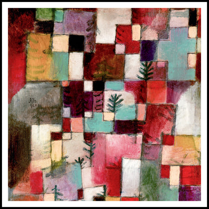 Plakat  Red Green, Paul Klee Vintage do Salonu
