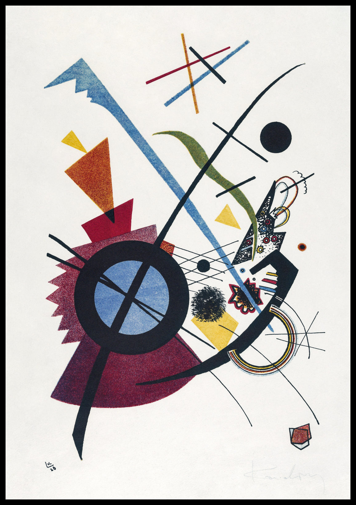 Plakat  Fiolet,  Wassily Kandinsky Vintage do Salonu