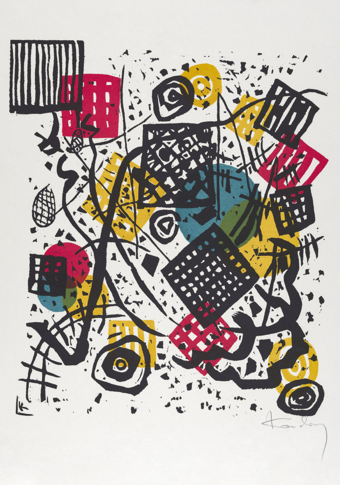 Plakat  Kleine Welten V, Wassily Kandinsky Vintage Salon