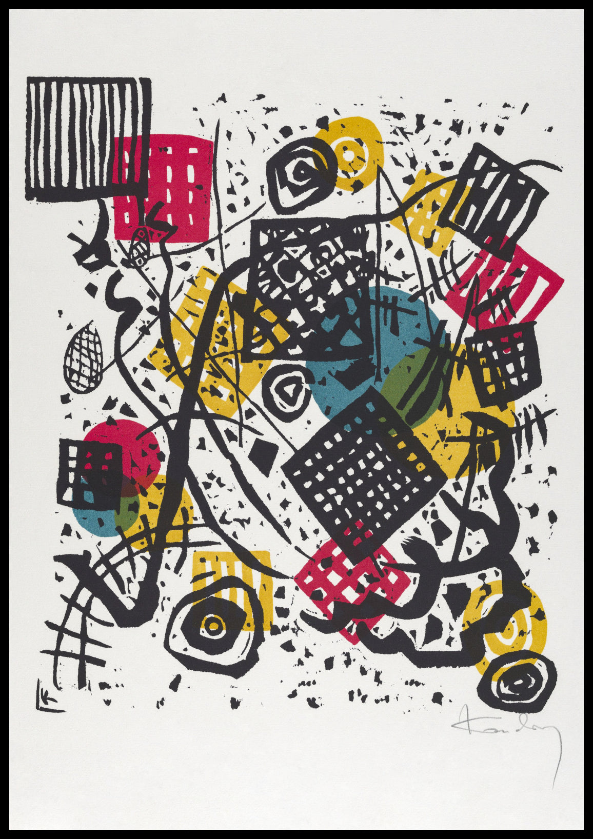 Plakat  Kleine Welten V, Wassily Kandinsky Vintage Salon