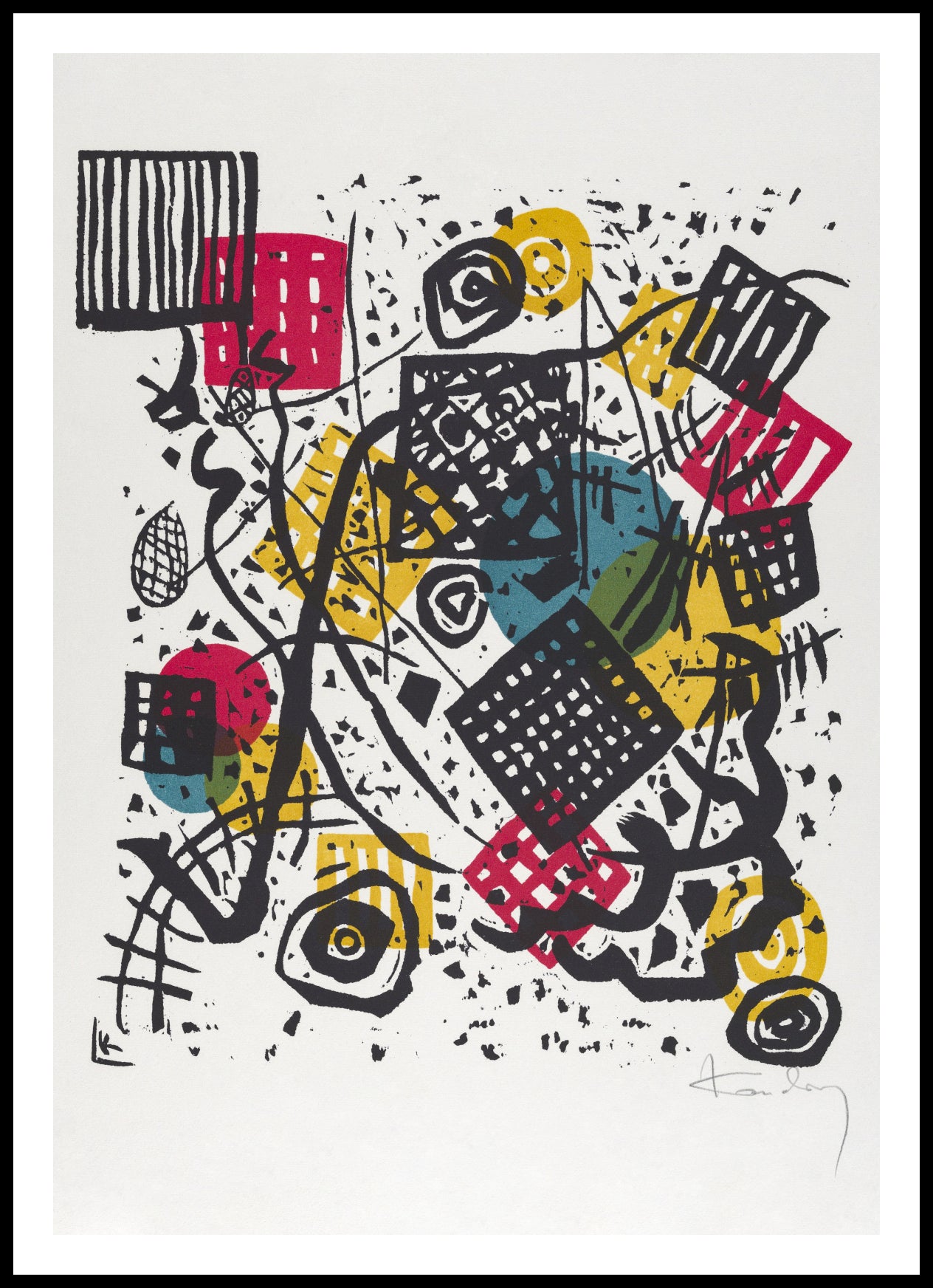 Plakat  Kleine Welten V, Wassily Kandinsky Vintage Salon