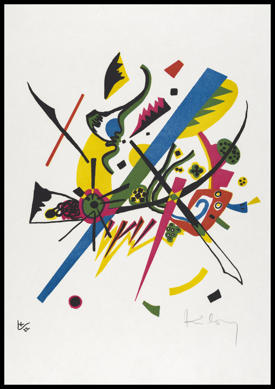 Plakat  Kleine Welten I, Wassily Kandinsky Vintage Salon
