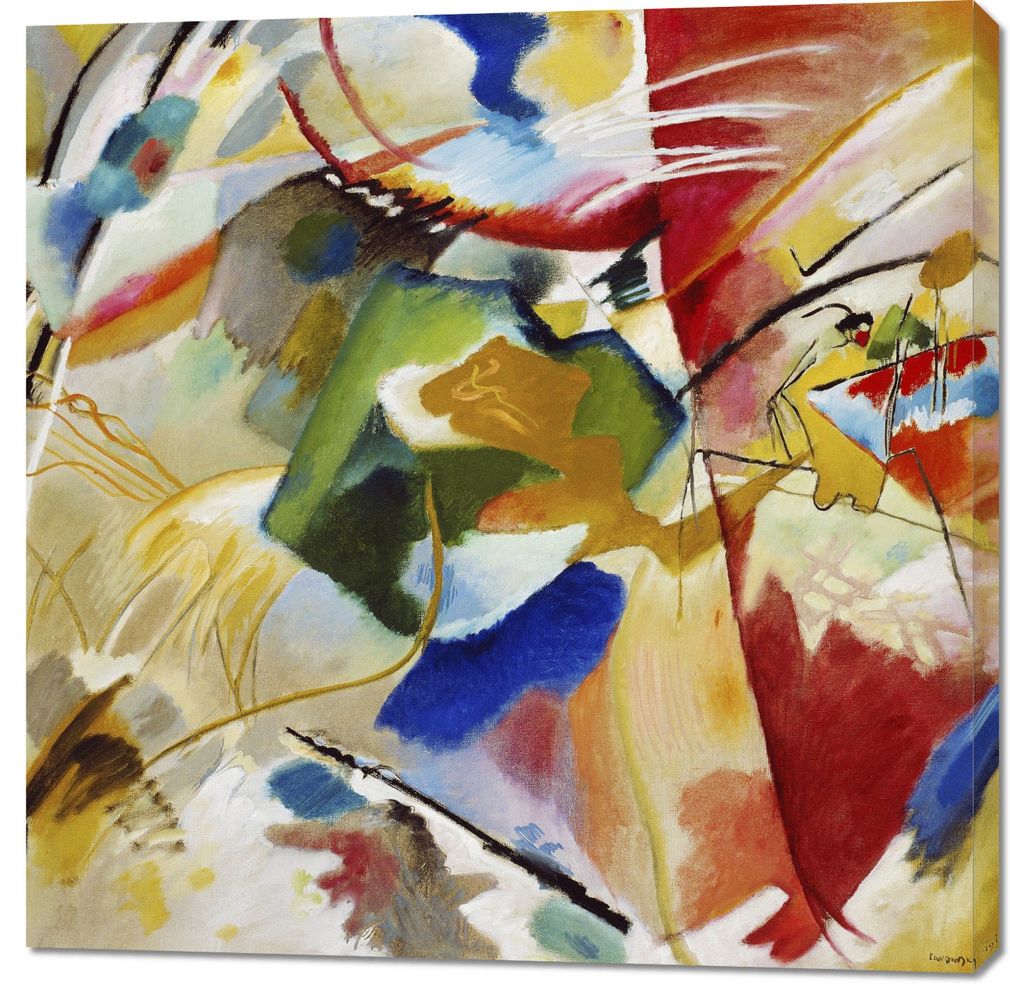 Obraz  Painting with Green Center, Wassily Kandinsky