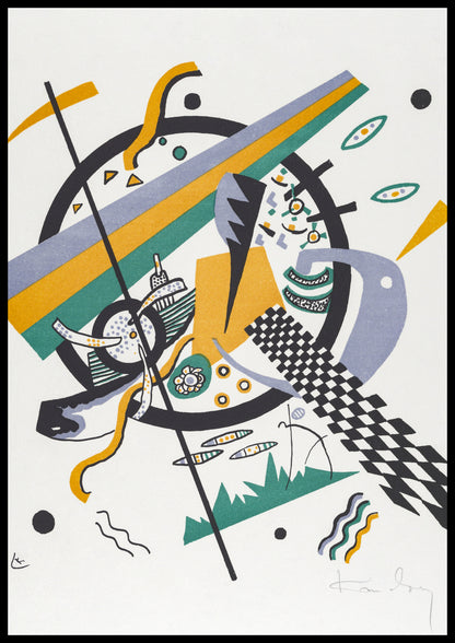 Plakat  Kleine Welten IV, Wassily Kandinsky Vintage Salon
