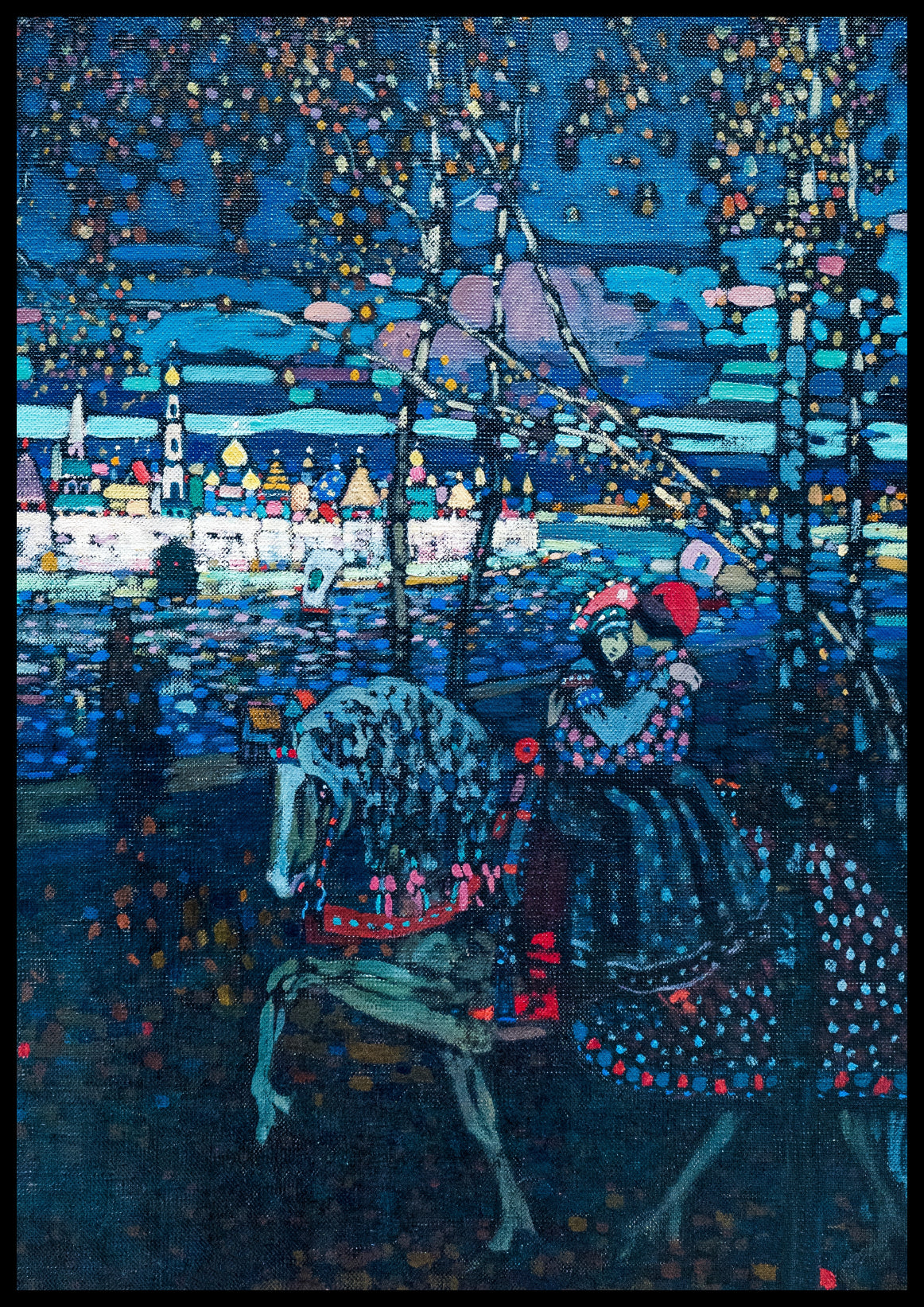 Plakat  Riding Couple, Wassily Kandinsky Vintage do Salonu