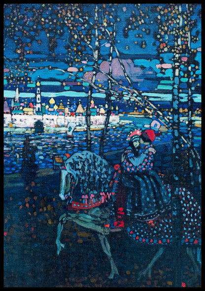 Plakat  Riding Couple, Wassily Kandinsky Vintage do Salonu