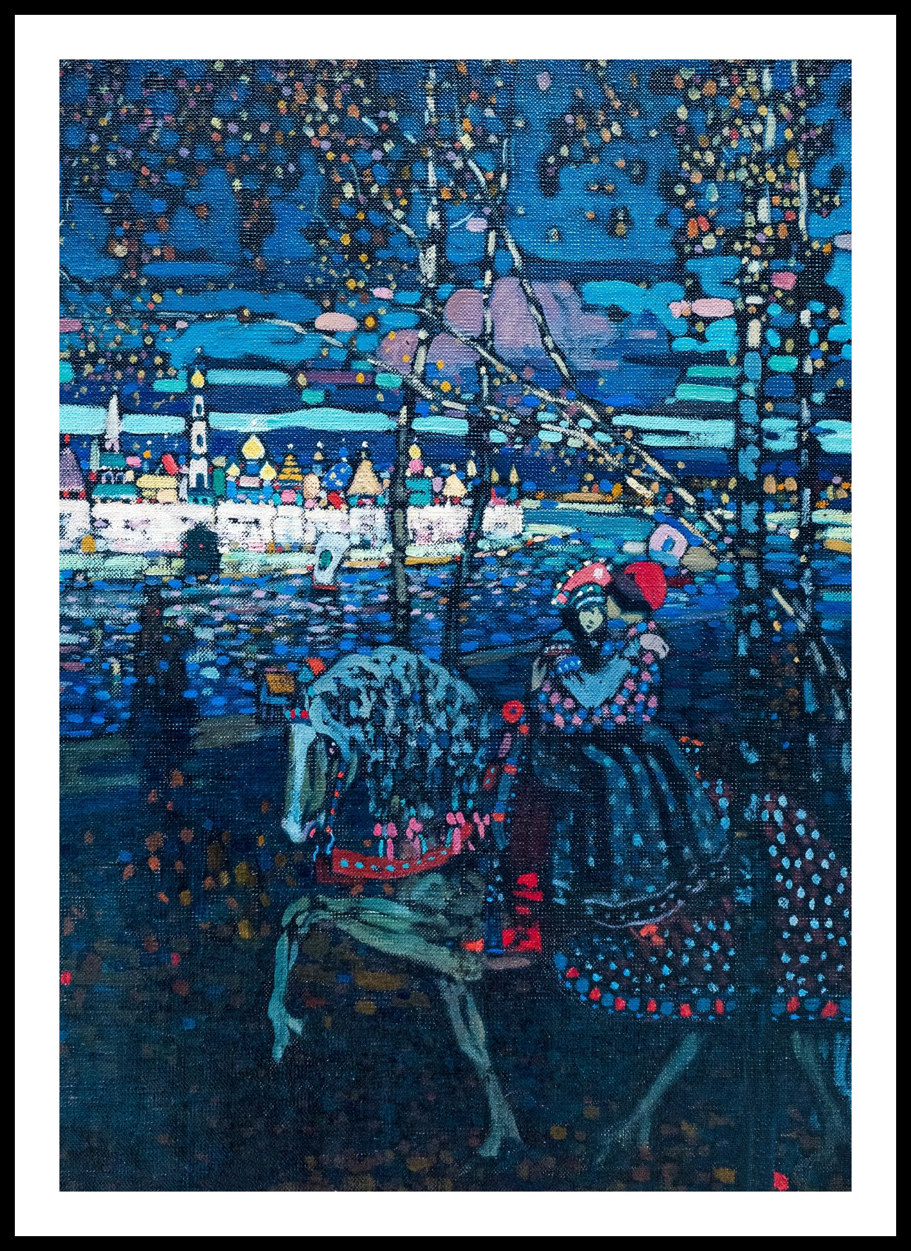 Plakat  Riding Couple, Wassily Kandinsky Vintage do Salonu