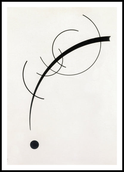 Plakat  Free Curve to the Point,  Wassily Kandinsky Vintage