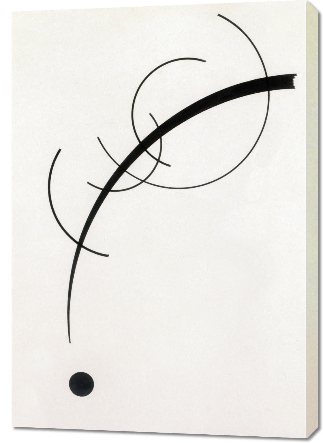 Obraz  Free Curve to the Point,  Wassily Kandinsky Vintage