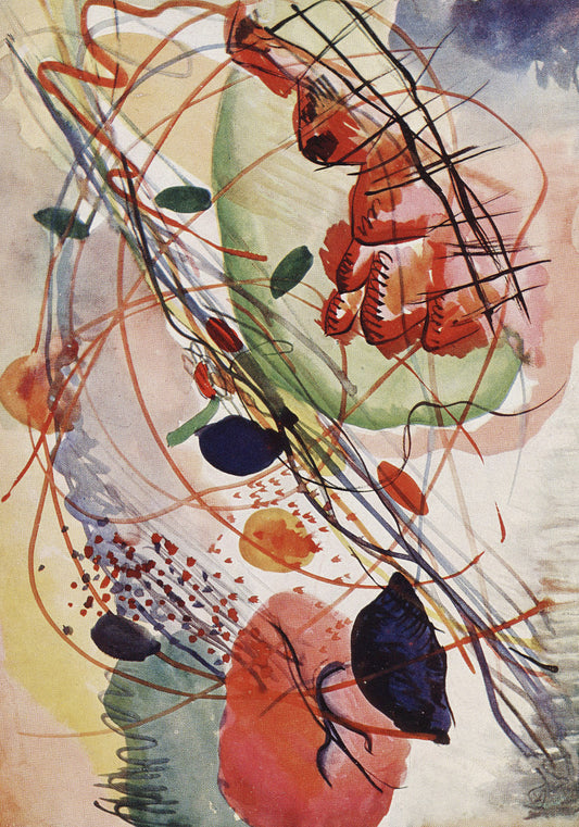 Plakat  Aquarell Print, Wassily Kandinsky Vintage do Salonu