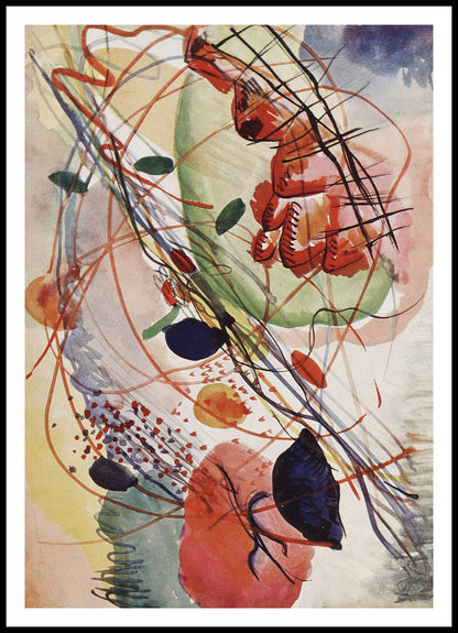 Plakat  Aquarell Print, Wassily Kandinsky Vintage do Salonu