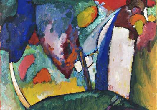 Plakat  The Waterfall, Wassily Kandinsky. Vintage do Salonu