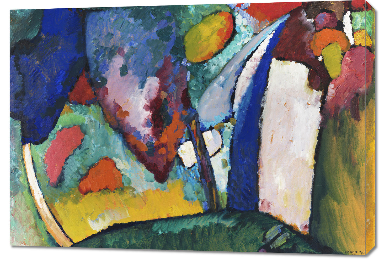Obraz  The Waterfall, Wassily Kandinsky. Vintage do Salonu