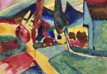 Plakat  Landscape with Two Poplars, Wassily Kandinsky