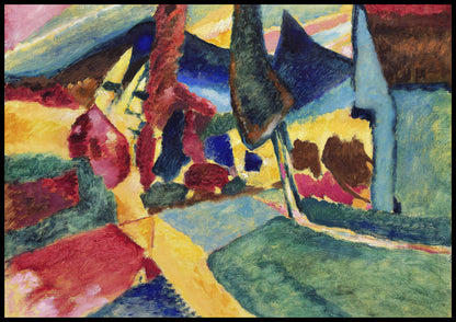 Plakat  Landscape with Two Poplars, Wassily Kandinsky