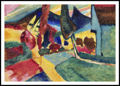Plakat  Landscape with Two Poplars, Wassily Kandinsky