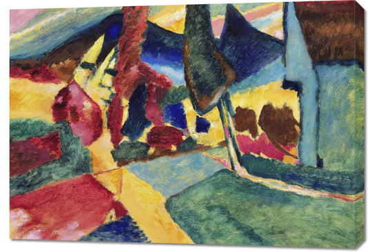 Obraz  Landscape with Two Poplars, Wassily Kandinsky