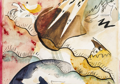 Plakat  Rain Landscape, Wassily Kandinsky Vintage do Salonu